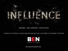 Banner ad campaign promoting brand influencer program.