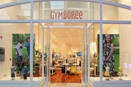 Gymboree store windows.